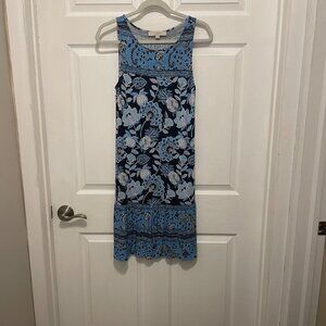 Loft Blue & Black Floral Dress (5 clothing items for $15)